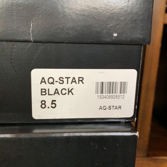 Aqua Womens Star Patent Block Heel Ankle Boots - Picture 8 of 9